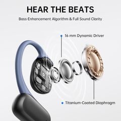 Tai Nghe Bluetooth TWS Baseus Bowie MF1 Open-Ear (Bluetooth v5.4, 12H, 16 mm Large Drivers, Bass Enhancement Algorithm, IPX4, 4-Mic ENC, Hi-Res Audio Wireless, LDAC)