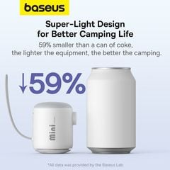 Máy Bơm Hơi Mini Kiêm Hút Chân Không Baseus PocketGo Portable (230L/min, 3500Pa)