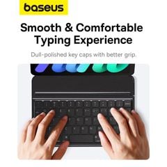 Bàn phím Bao Da Nam Châm Baseus Brilliance Original Keyboard Case Pro cho iPad Pro 11/12 inch/ iPad Air (BLE 5.3 Pin 150h Bao da + bàn phím)