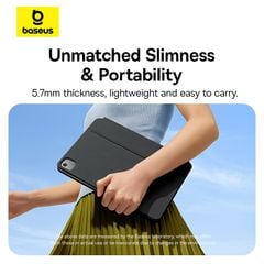 Bàn phím Baseus Brilliance 2 – Kèm bao da nam châm, cho iPad Pro 11/12.9 & Air4/5/6, bản nâng cấp 2024