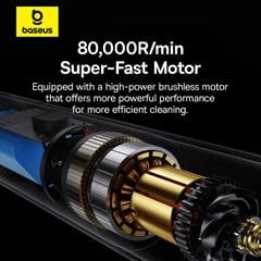 Máy Hút Bụi Cầm Tay Baseus A5 Air Series Car Vacuum Cleaner (90W, 12000Pa, 2000mAh)