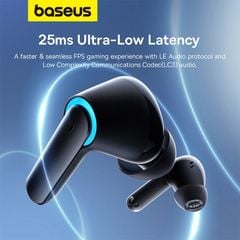 Tai nghe Bluetooth Baseus AeQur G10 – True Wireless, Bluetooth 5.3, GPS, sạc nhanh, chơi game 3D không delay