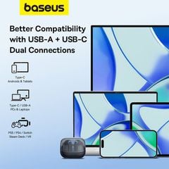 Tai nghe Bluetooth Baseus AeQur G10 – True Wireless, Bluetooth 5.3, GPS, sạc nhanh, chơi game 3D không delay