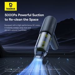 Máy Hút Bụi Cầm Tay Baseus AT Car (45W, 5000pa, 2000mAh*2pcs,