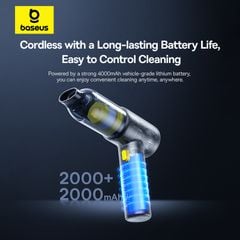 Máy Hút Bụi Cầm Tay Baseus AT Car (45W, 5000pa, 2000mAh*2pcs,