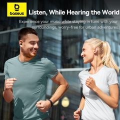 Tai nghe Bluetooth TWS Baseus Bowie MC1 OL Open-Ear (Bluetooth v5.4, 9H, Al Bass-Enhancement Algorithm & Full Sound Clarity, IP57, 0.8 mm Large Amplitude, AI ENC, Anti-Drop, 3-Magnet Driver Design, Customizable APP Control)