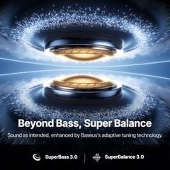 Tai Nghe Không Dây TWS Baseus Inspire XP1 (Bluetooth v6.1, 8H, Dolby Audio, Sound by BOSE, Adaptive ANC, 360° Sound Reality, SuperBass 3.0, SuperBalance 3.0)