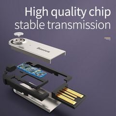 Bộ chuyển âm thanh Bluetooth Baseus BA01 – Nhận nhạc không dây qua AUX 3.5mm, hỗ trợ âm thanh stereo chất lượng cao