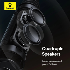 Loa Bluetooth Baseus AeQur VO20 – Bluetooth 5.3, chống nước IPX5, bass mạnh, loa di động cho camping ngoài trời