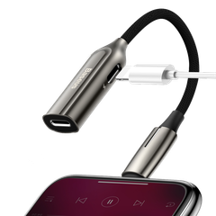 Đầu chuyển âm thanh Baseus L55/L56 2in1 cho iPhone/iPad (Lightning to Dual Lightning/Lightning to Lightning + 3.5mm AUX)