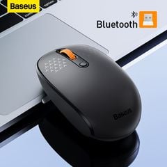 Chuột không dây Baseus F01B – 3 chế độ: 2.4GHz/Bluetooth 5.0/3.0, 1600dpi, dùng cho laptop, MacBook, iPad