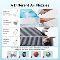 Máy Bơm Hơi Mini Kiêm Hút Chân Không Baseus PocketGo Portable (230L/min, 3500Pa)