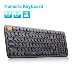 Bàn phím không dây Baseus Creator – Kết nối 3 thiết bị, 2.4GHz/Bluetooth, bền bỉ, cho Laptop/MacBook/iPad