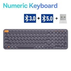 Bàn phím không dây Baseus Creator – Kết nối 3 thiết bị, 2.4GHz/Bluetooth, bền bỉ, cho Laptop/MacBook/iPad
