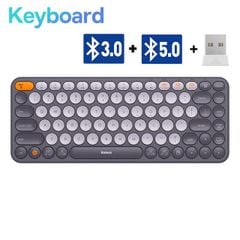 Bàn phím không dây Baseus Creator – Kết nối 3 thiết bị, 2.4GHz/Bluetooth, bền bỉ, cho Laptop/MacBook/iPad