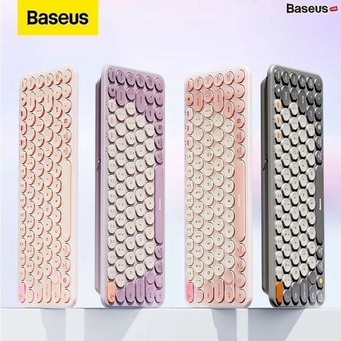 Bàn phím không dây Baseus Creator – Kết nối 3 thiết bị, 2.4GHz/Bluetooth, bền bỉ, cho Laptop/MacBook/iPad
