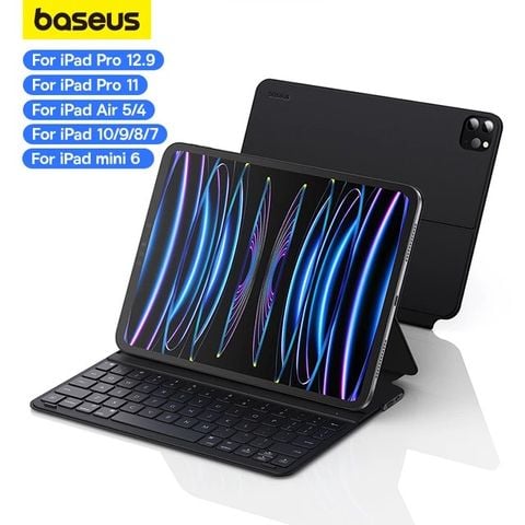 Bàn phím Bao Da Nam Châm Baseus Brilliance Original Keyboard Case Pro cho iPad Pro 11/12 inch/ iPad Air (BLE 5.3 Pin 150h Bao da + bàn phím)